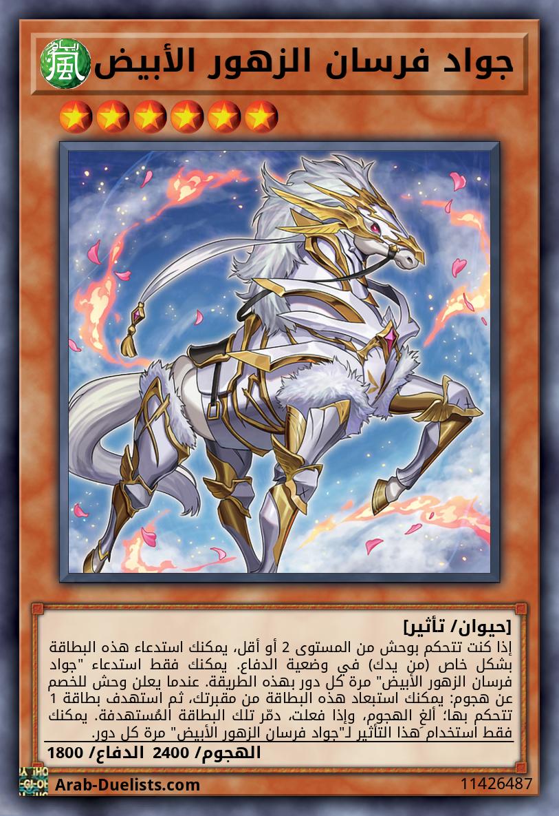 جواد فرسان الزهور الأبيض