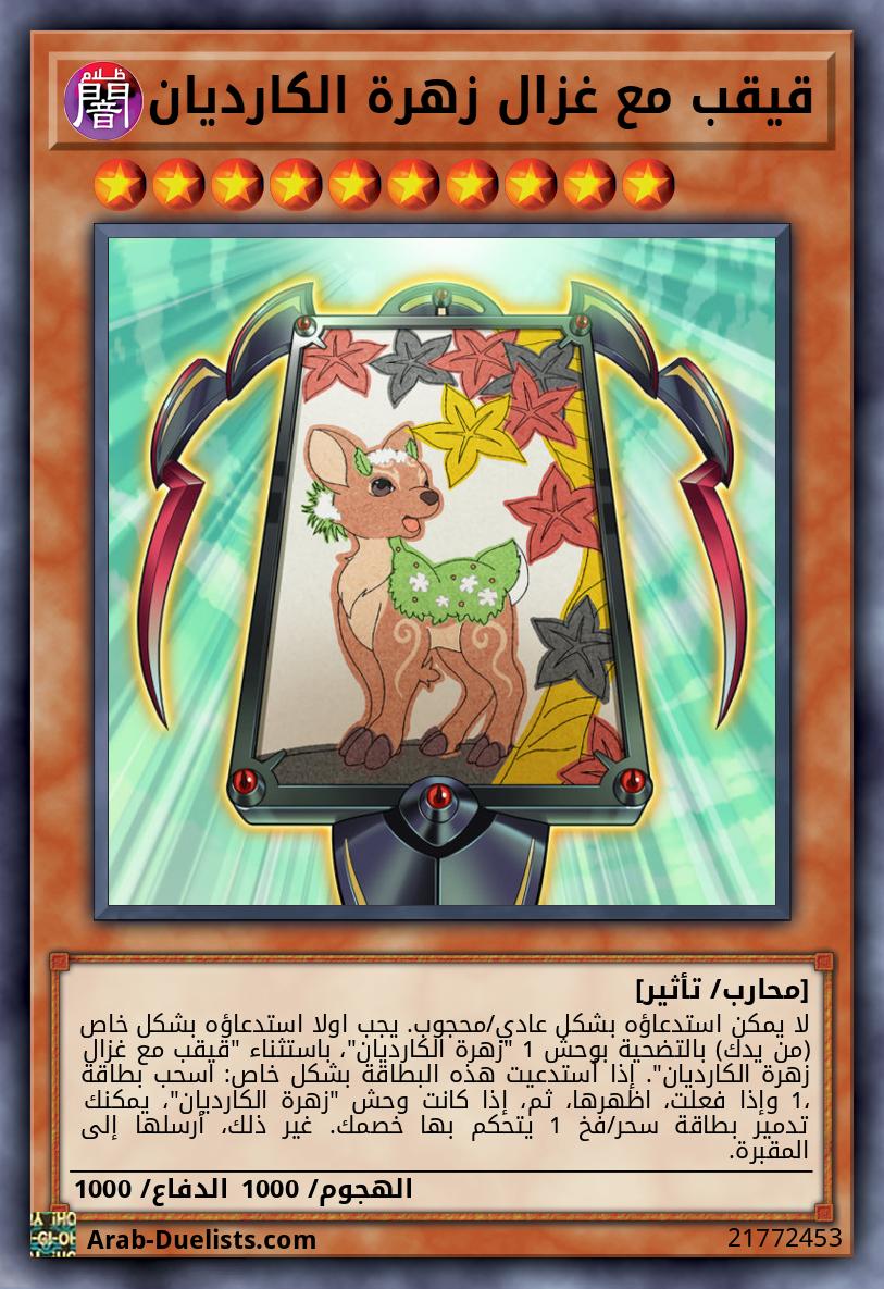 قيقب مع غزال زهرة الكارديان