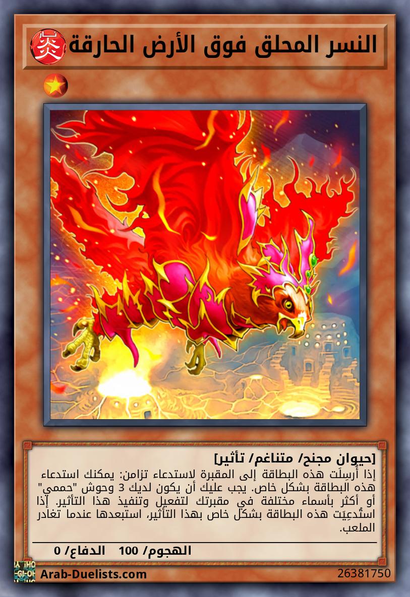 النسر المحلق فوق الأرض الحارقة